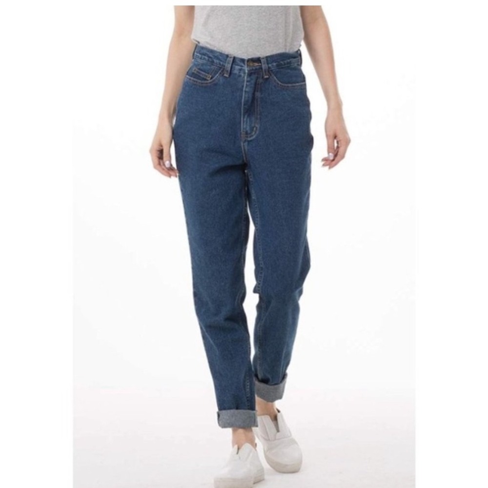 RUISIN Womens 29x28 Dark Wash High Rise Mom Jeans Relaxed Fit Denim‎ Cotton
